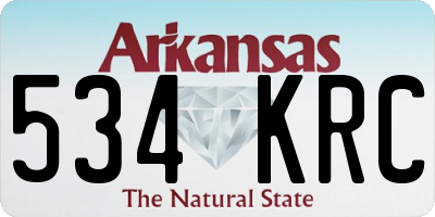 AR license plate 534KRC