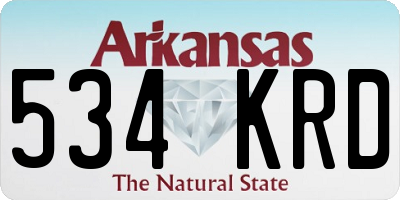 AR license plate 534KRD