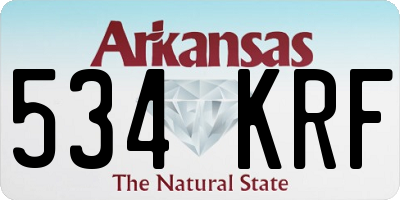 AR license plate 534KRF