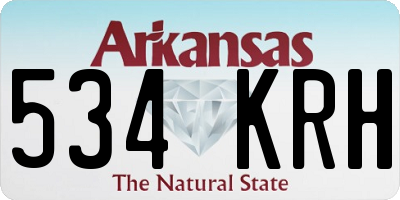 AR license plate 534KRH