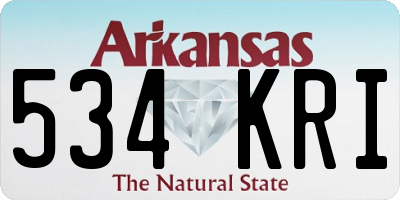 AR license plate 534KRI