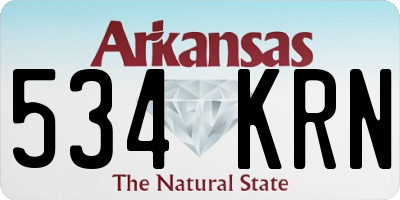 AR license plate 534KRN