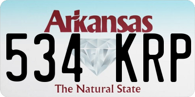 AR license plate 534KRP