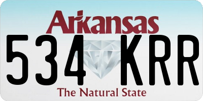 AR license plate 534KRR