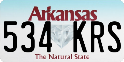 AR license plate 534KRS