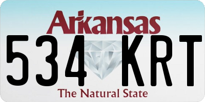 AR license plate 534KRT