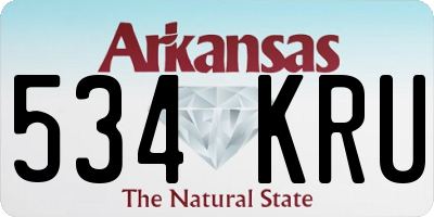 AR license plate 534KRU