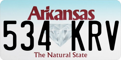 AR license plate 534KRV