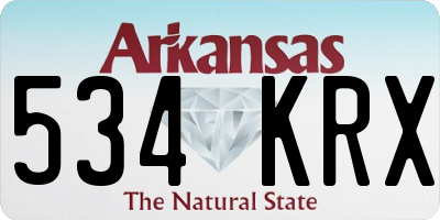 AR license plate 534KRX