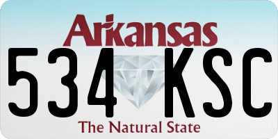 AR license plate 534KSC