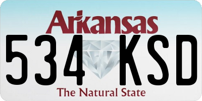 AR license plate 534KSD