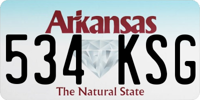 AR license plate 534KSG