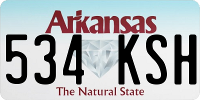 AR license plate 534KSH