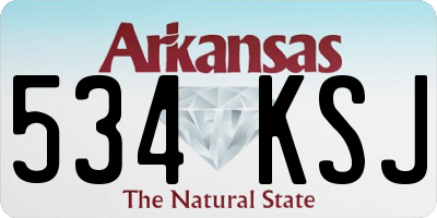 AR license plate 534KSJ