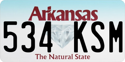 AR license plate 534KSM