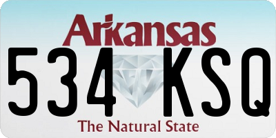 AR license plate 534KSQ