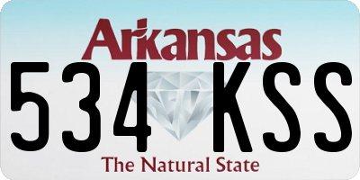 AR license plate 534KSS