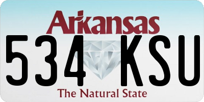 AR license plate 534KSU