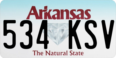AR license plate 534KSV