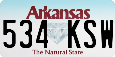 AR license plate 534KSW
