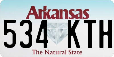AR license plate 534KTH