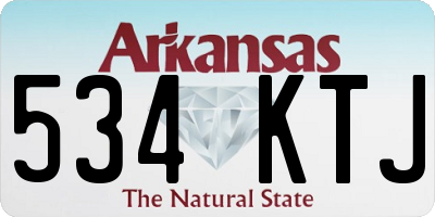 AR license plate 534KTJ
