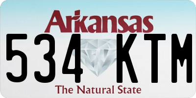 AR license plate 534KTM