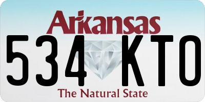 AR license plate 534KTO