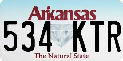 AR license plate 534KTR