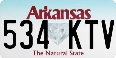 AR license plate 534KTV