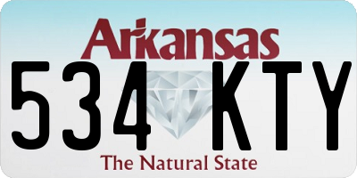 AR license plate 534KTY
