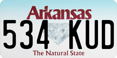 AR license plate 534KUD