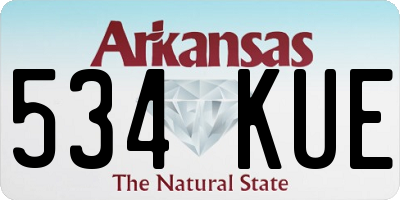 AR license plate 534KUE