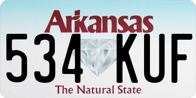 AR license plate 534KUF