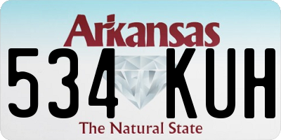 AR license plate 534KUH