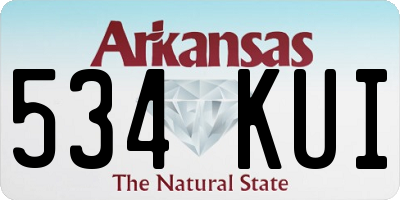 AR license plate 534KUI