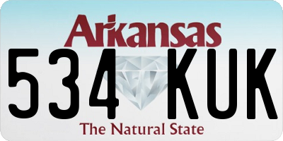 AR license plate 534KUK
