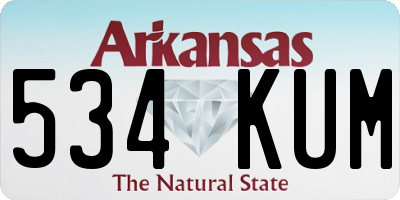 AR license plate 534KUM