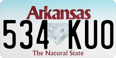 AR license plate 534KUO