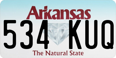 AR license plate 534KUQ
