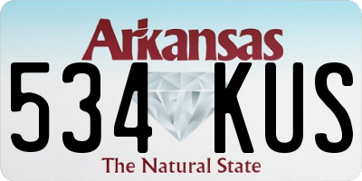 AR license plate 534KUS