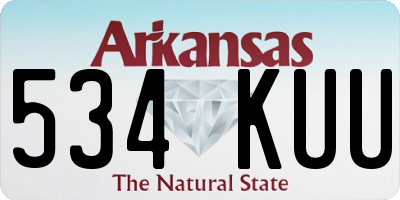 AR license plate 534KUU
