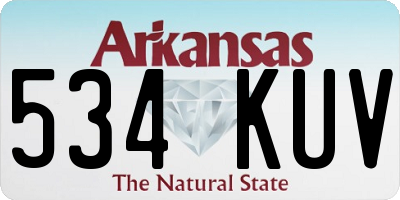 AR license plate 534KUV