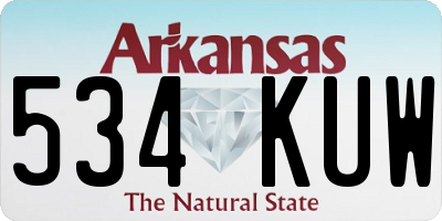 AR license plate 534KUW