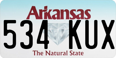 AR license plate 534KUX