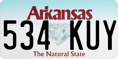 AR license plate 534KUY