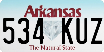 AR license plate 534KUZ