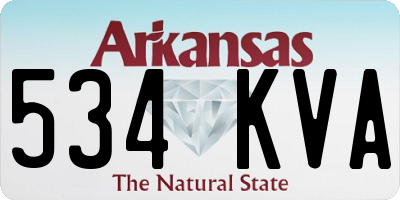 AR license plate 534KVA