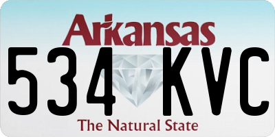 AR license plate 534KVC