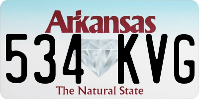 AR license plate 534KVG